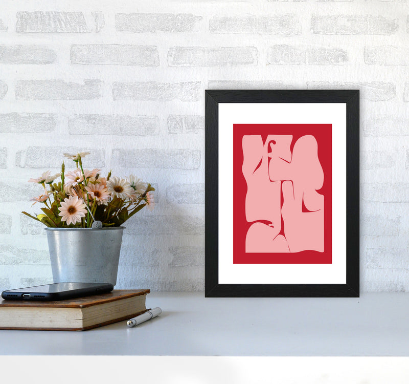 Abstract  Art Print by Nordic Creators A4 White Frame