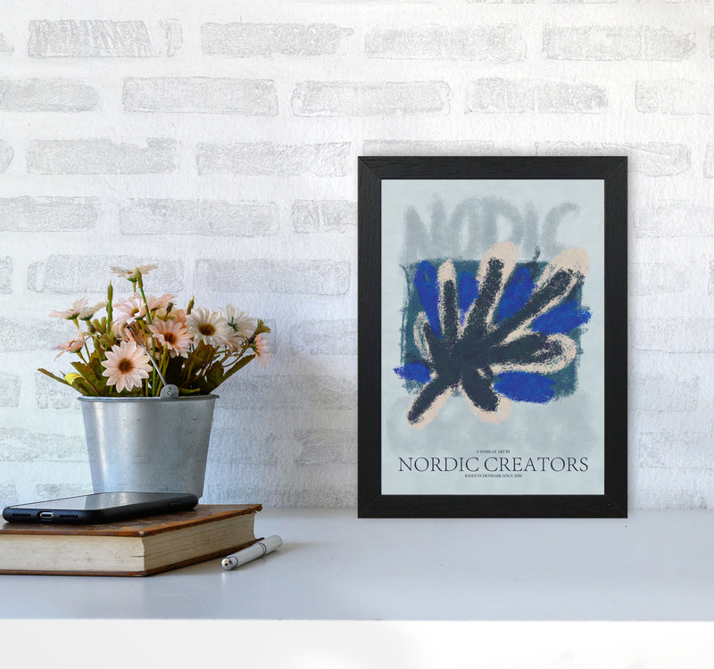 Abstract 5 Modern Contemporary Art Print by Nordic Creators A4 White Frame