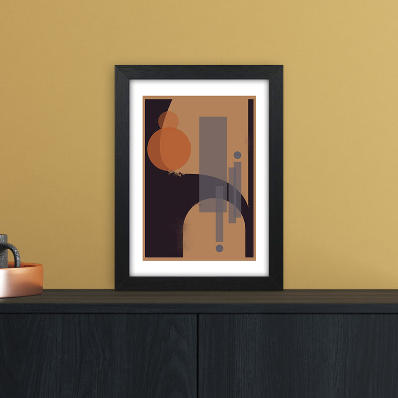 Geometric Abstract Art Print by Nordic Creators A4 White Frame