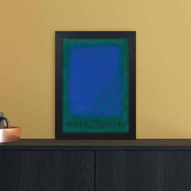 Color Block 2 Abstract Art Print by Nordic Creators A4 White Frame