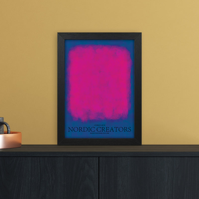 Color Block 3 Abstract Art Print by Nordic Creators A4 White Frame