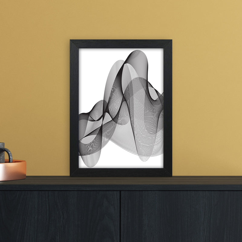 Graphic Abstract Art Print by Nordic Creators A4 White Frame