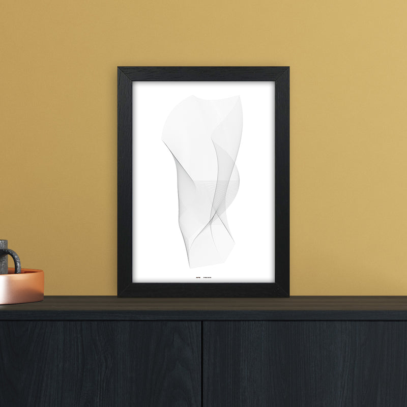 PJ-836-6 sculpture I Abstract Art Print by Nordic Creators A4 White Frame