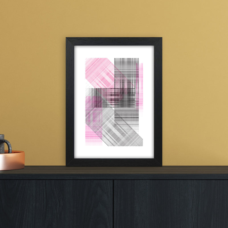 Splash Abstract Art Print by Nordic Creators A4 White Frame