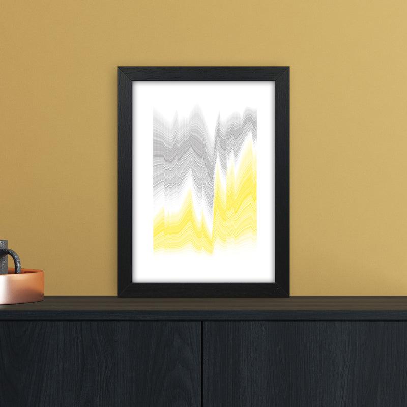 Waves in the deep Abstract Art Print by Nordic Creators A4 White Frame