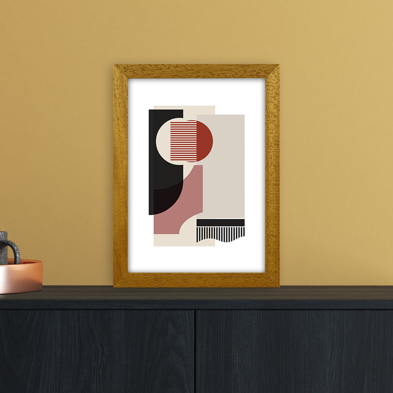 correction rose grey Abstract Art Print by Nordic Creators A4 Print Only