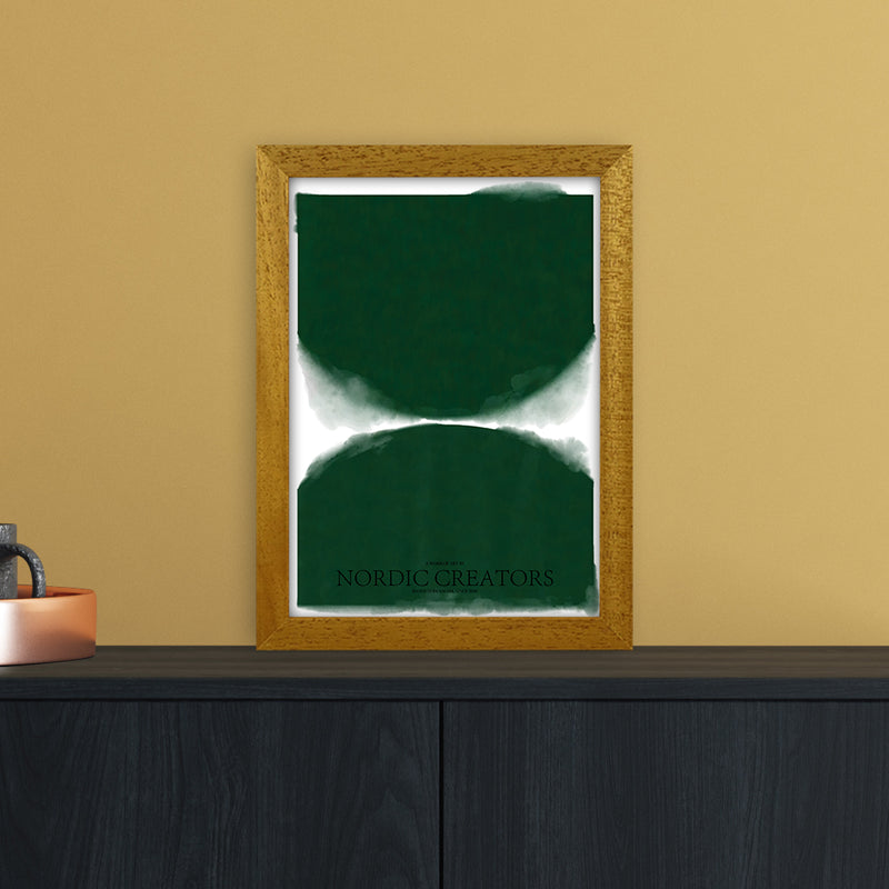 Green Abstract Art Print by Nordic Creators A4 Print Only