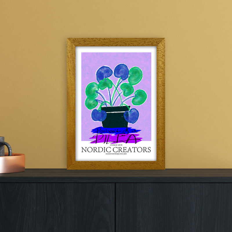 Portrait of a Pilea Abstract Art Print by Nordic Creators A4 Print Only
