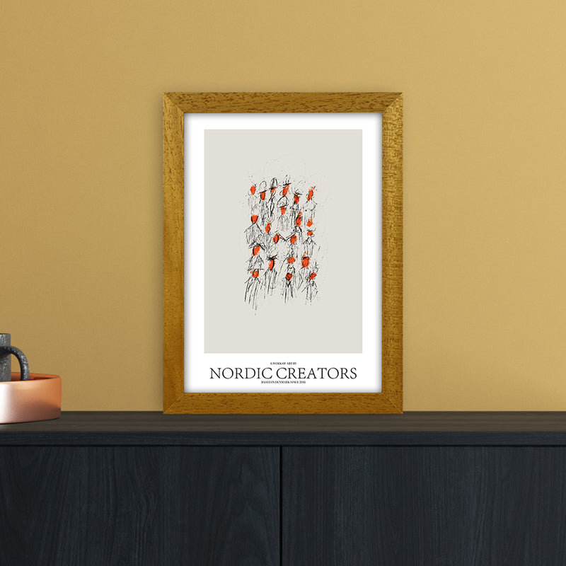 The People Abstract Art Print by Nordic Creators A4 Print Only