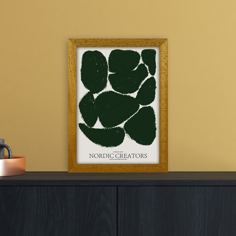 Things Fall Apart - Green Abstract Art Print by Nordic Creators A4 Print Only