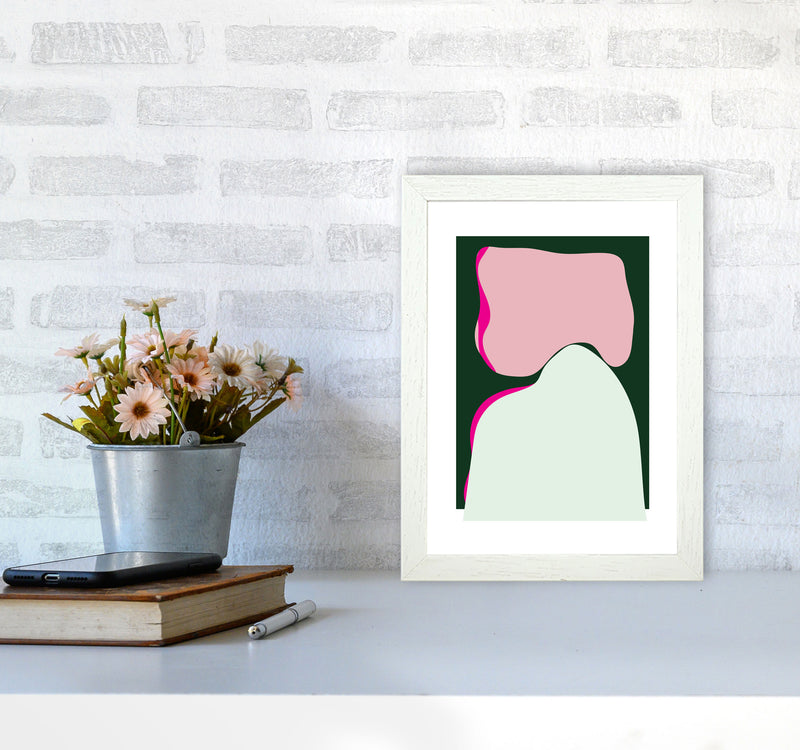 Abstract 2 Modern Contemporary Art Print by Nordic Creators A4 Oak Frame