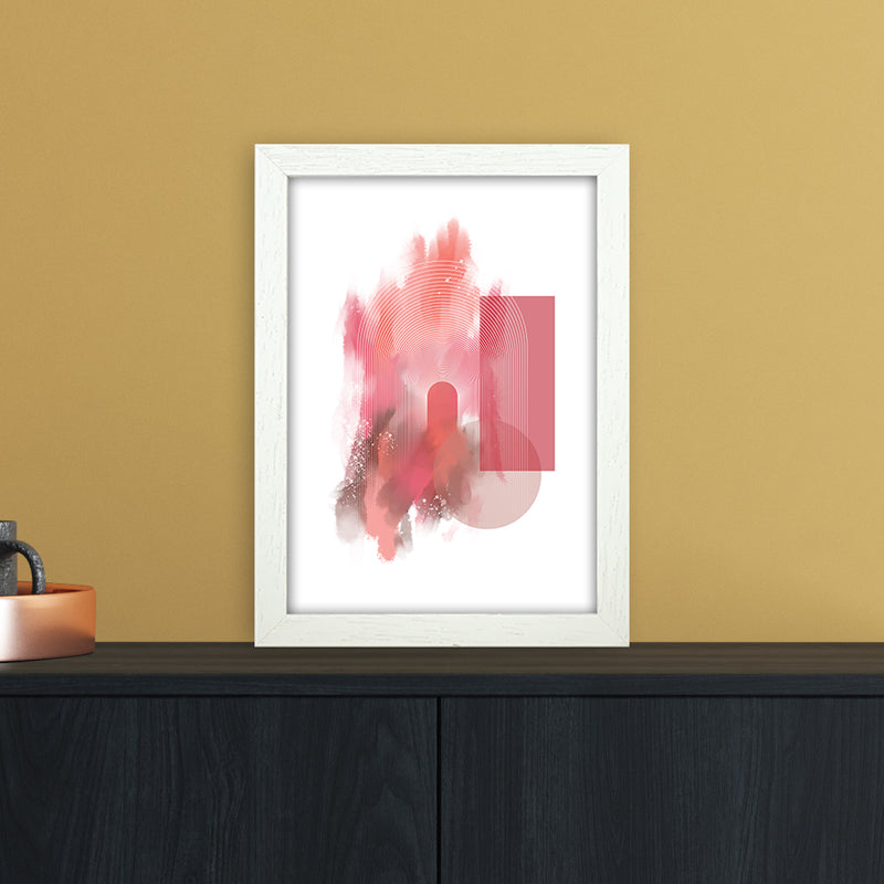 Color painting 2 Abstract Art Print by Nordic Creators A4 Oak Frame