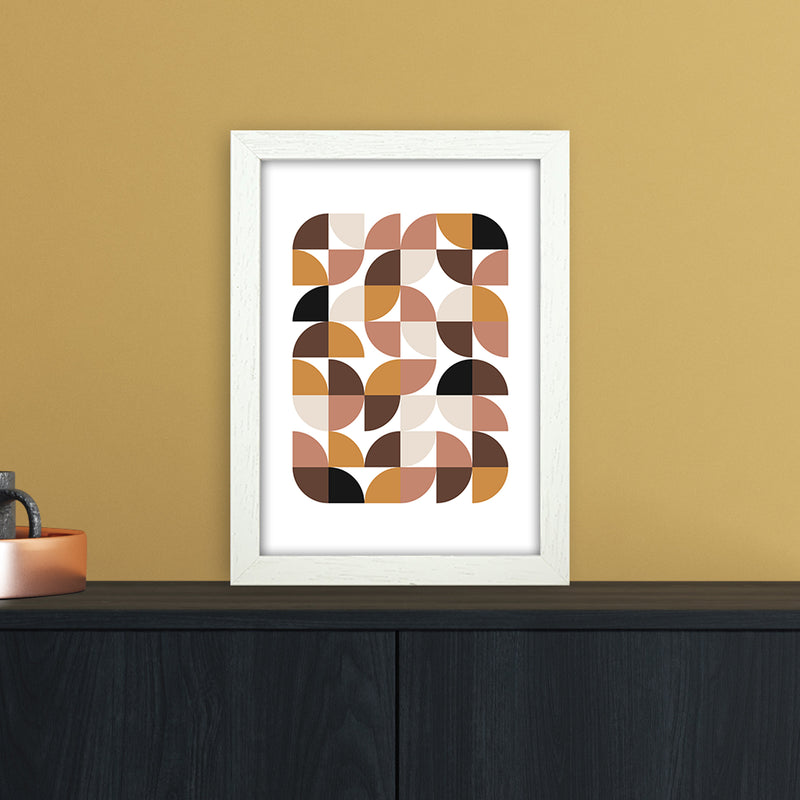 Geometric I Abstract Art Print by Nordic Creators A4 Oak Frame