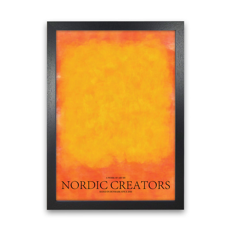 Color Block 2 Abstract Art Print by Nordic Creators Black Grain