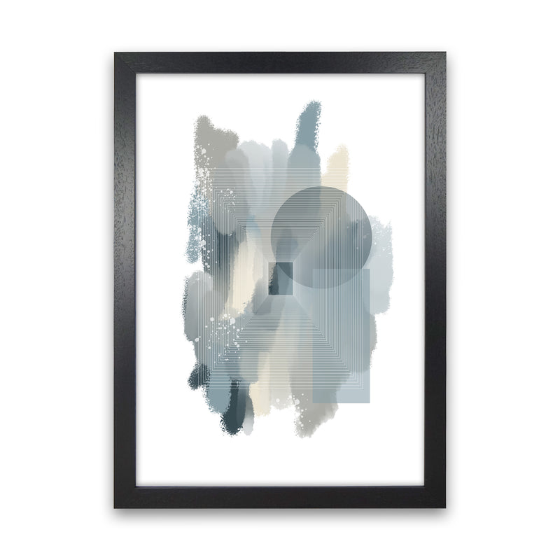 Color painting 2 Abstract Art Print by Nordic Creators Black Grain