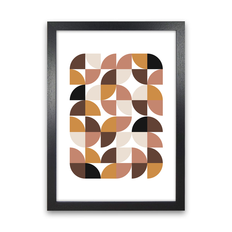 Geometric I Abstract Art Print by Nordic Creators Black Grain