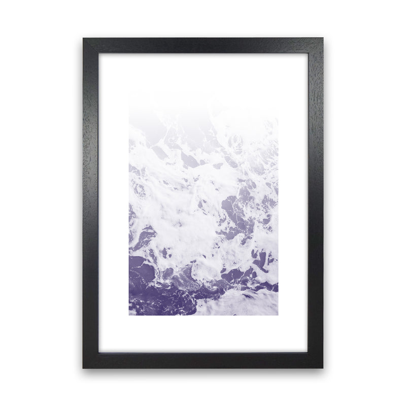 Purple Ocean Abstract Art Print by Nordic Creators Black Grain