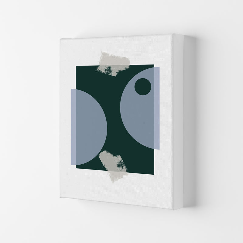 Blue & Green Abstract Art Print by Nordic Creators Canvas