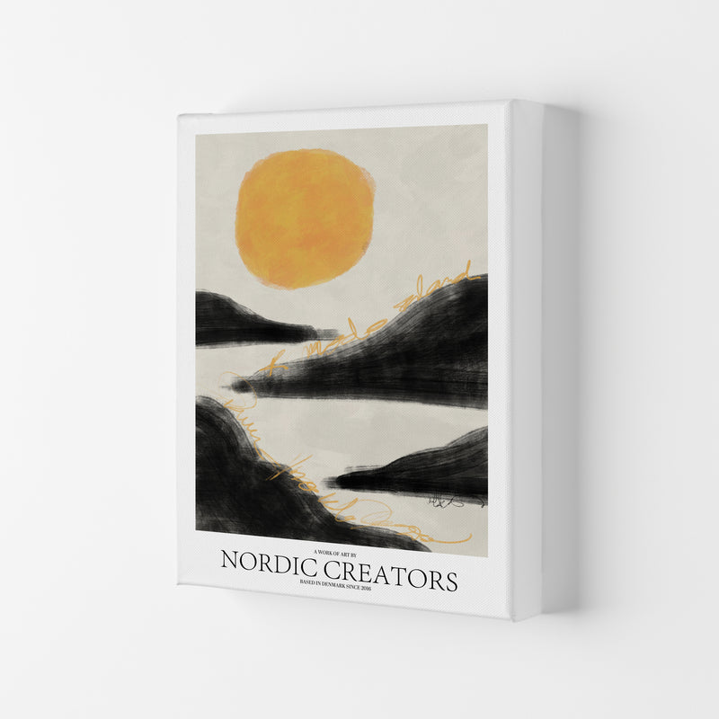 Sunrise Abstract Art Print by Nordic Creators Canvas