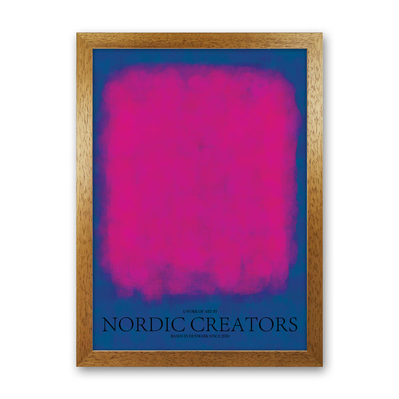 Color Block Abstract Art Print by Nordic Creators Oak Grain