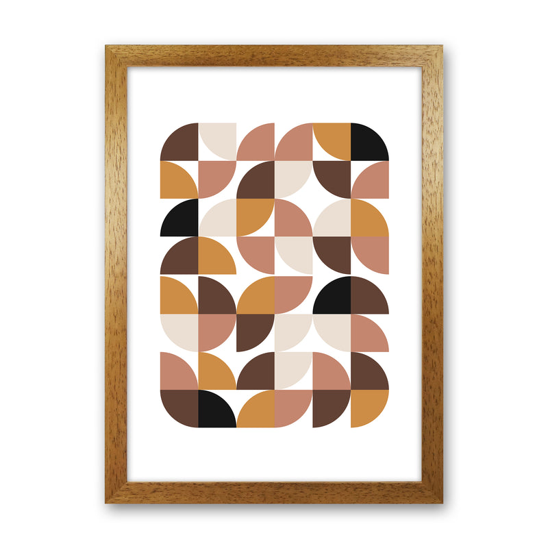 Geometric I Abstract Art Print by Nordic Creators Oak Grain