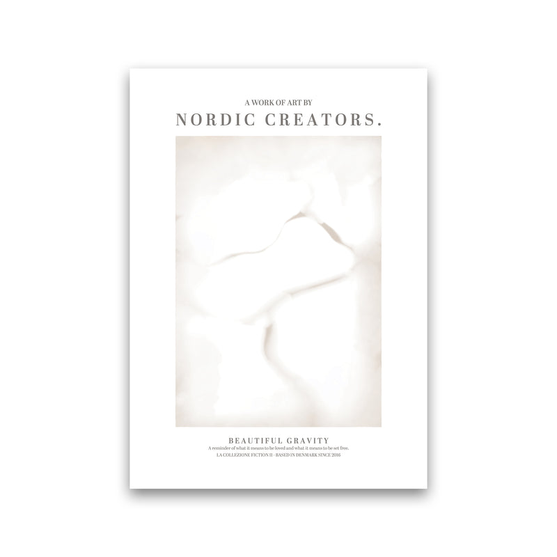 Beautiful Gravity Abstract Art Print by Nordic Creators Print Only
