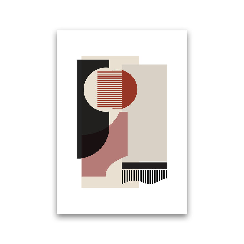 correction rose grey Abstract Art Print by Nordic Creators Print Only
