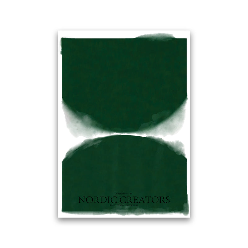 Green Abstract Art Print by Nordic Creators Print Only