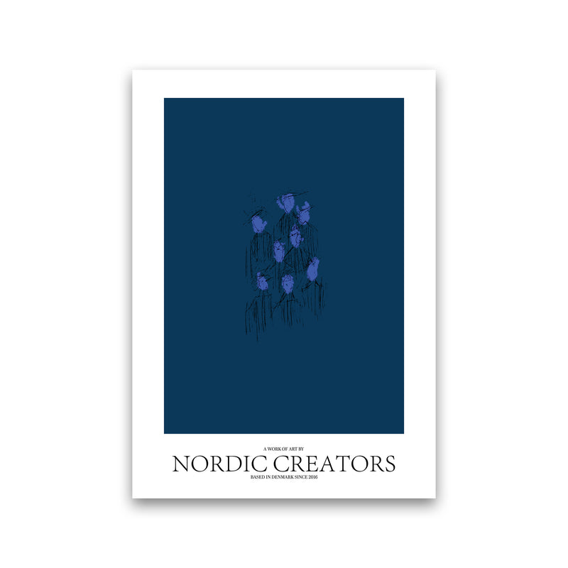 I'm blue Abstract Art Print by Nordic Creators Print Only