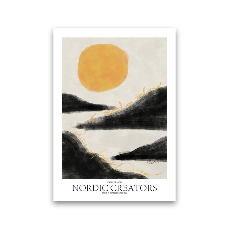 Sunrise Abstract Art Print by Nordic Creators Print Only