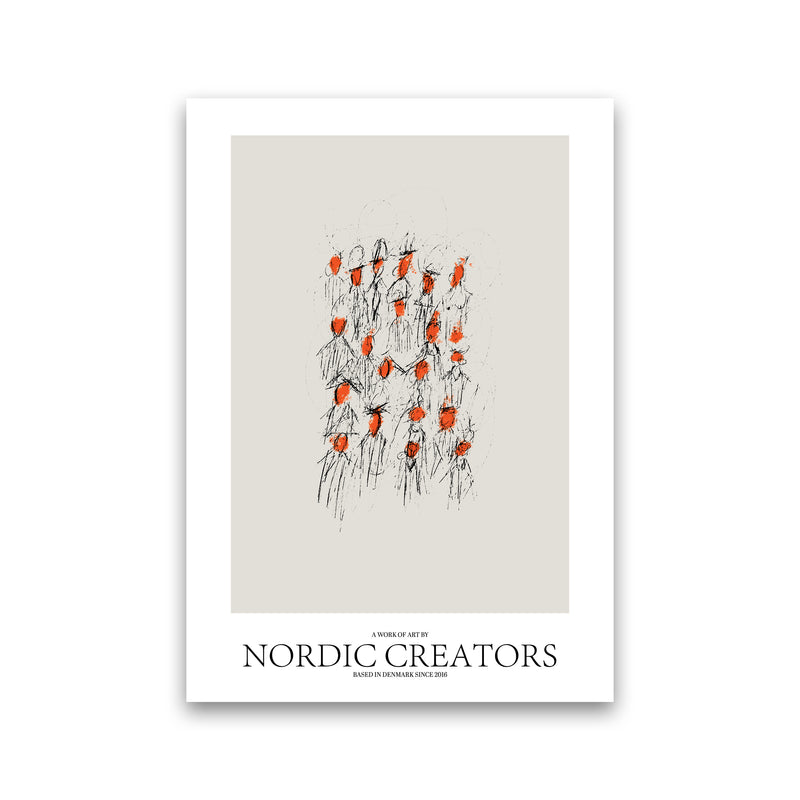 The People Abstract Art Print by Nordic Creators Print Only