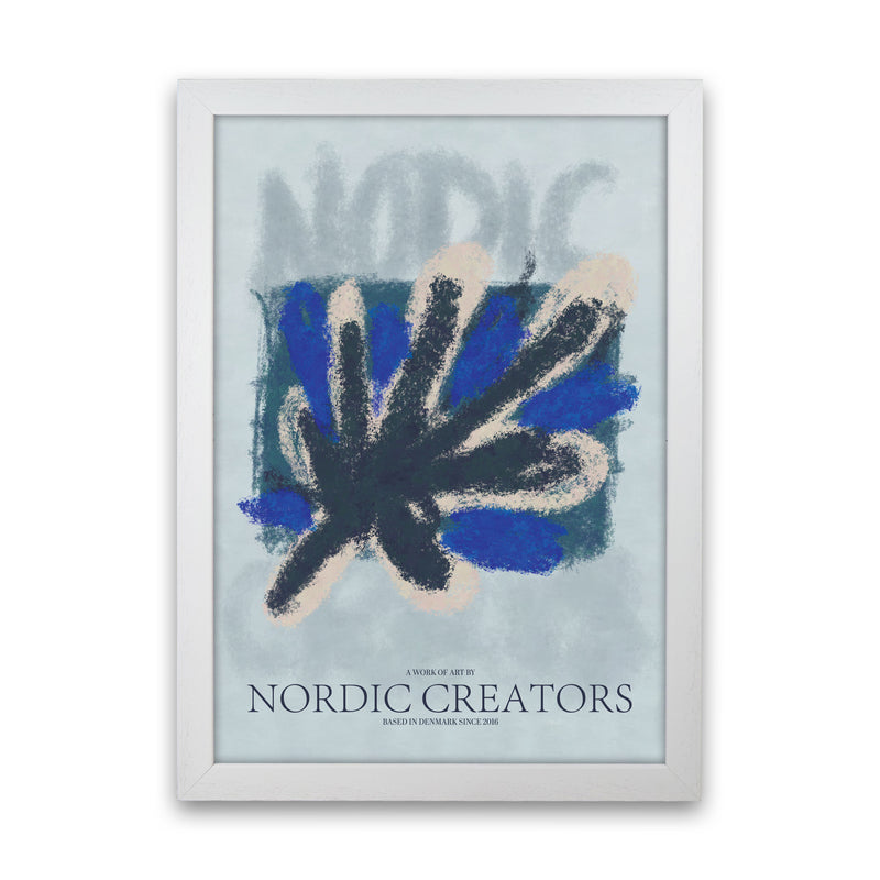Abstract 5 Modern Contemporary Art Print by Nordic Creators White Grain