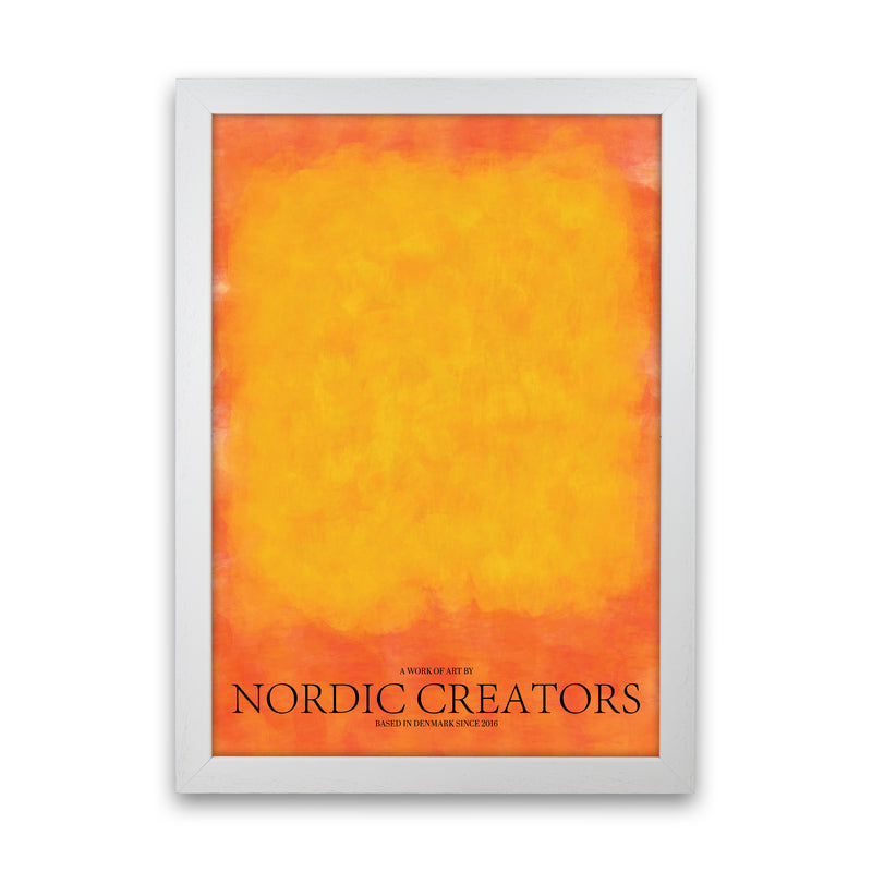 Color Block 2 Abstract Art Print by Nordic Creators White Grain