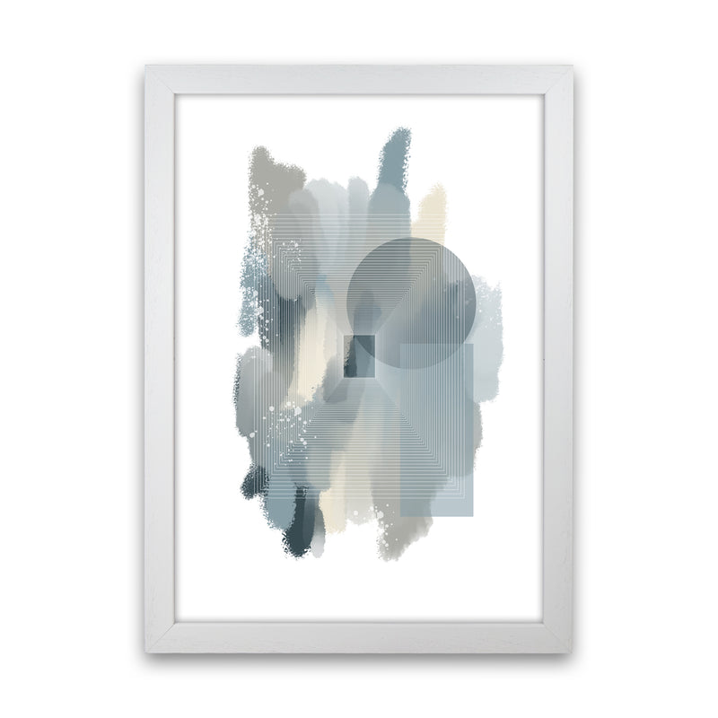 Color painting 2 Abstract Art Print by Nordic Creators White Grain