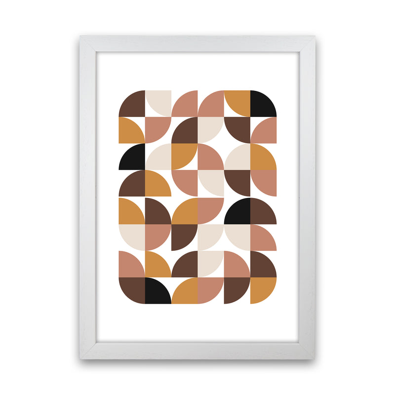 Geometric I Abstract Art Print by Nordic Creators White Grain