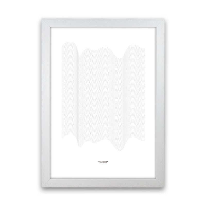 PJ-836-7 Waves Abstract Art Print by Nordic Creators White Grain