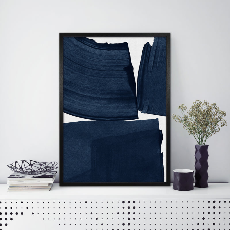 Minimalist Painting Blue I Art Print by Orara Studio