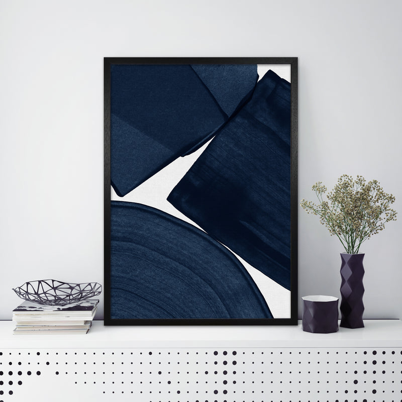 Minimalist Painting Blue II Art Print by Orara Studio