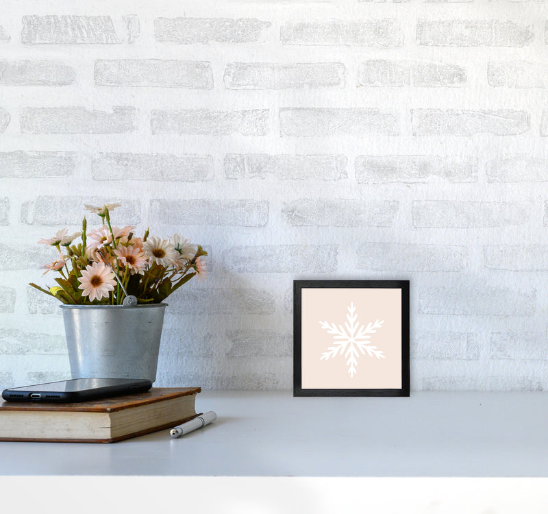 Snowflake Christmas Art Print by Orara Studio3030 White Frame