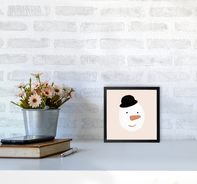 Snowman Christmas Art Print by Orara Studio4040 White Frame
