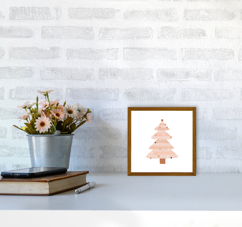 Blush Christmas Tree Christmas Art Print by Orara Studio4040 Print Only