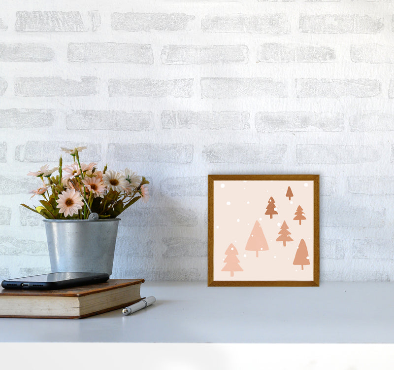 Pastel Winter Trees Christmas Art Print by Orara Studio4040 Print Only