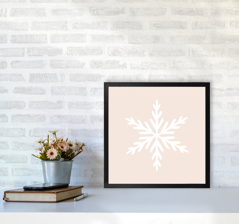 Snowflake Christmas Art Print by Orara Studio5050 White Frame