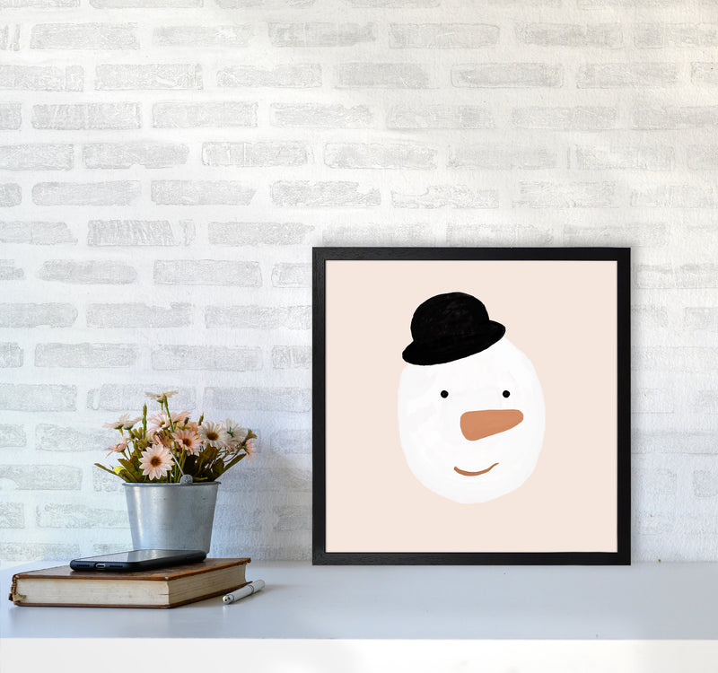 Snowman Christmas Art Print by Orara Studio5050 White Frame
