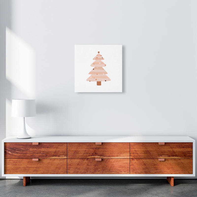 Blush Christmas Tree Christmas Art Print by Orara Studio 50x50 Canvas