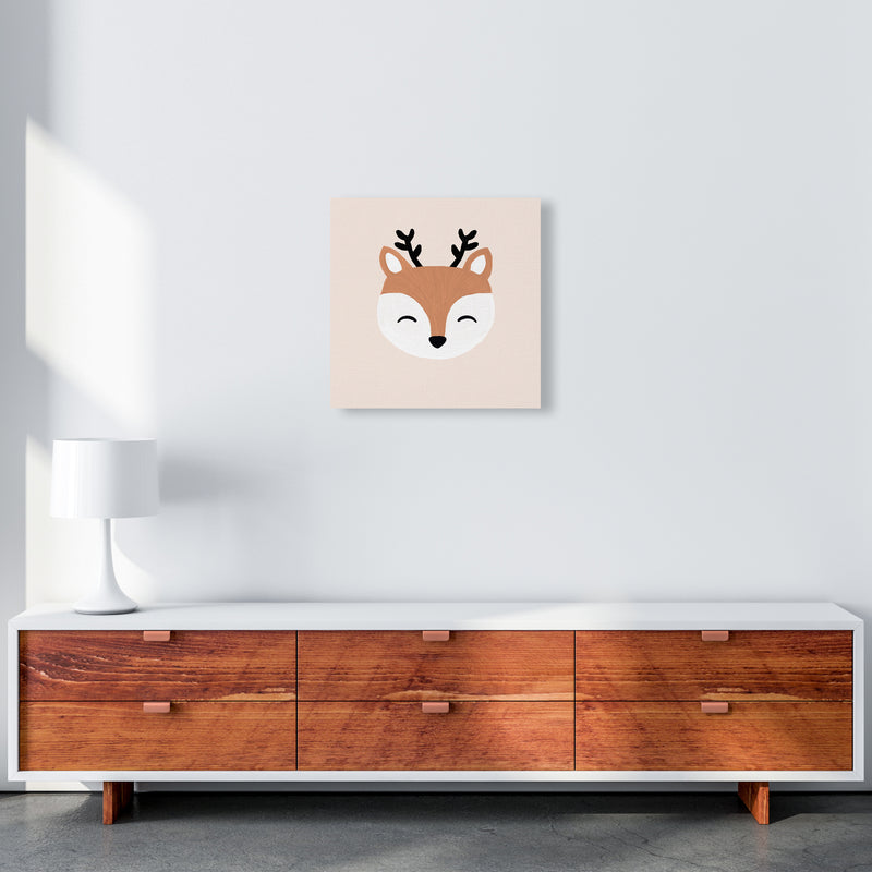 Blush Deer Christmas Art Print by Orara Studio 50x50 Canvas