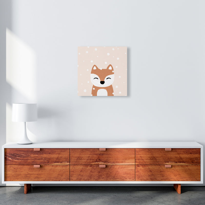 Snow & Fox Christmas Art Print by Orara Studio 50x50 Canvas