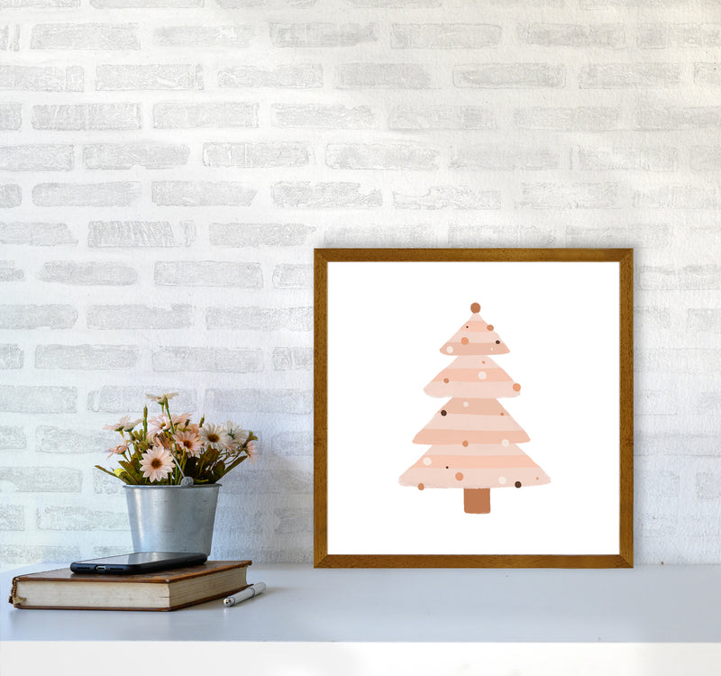 Blush Christmas Tree Christmas Art Print by Orara Studio5050 Print Only