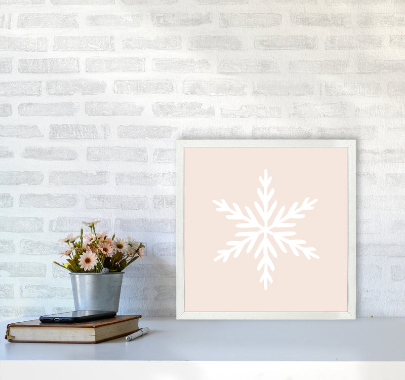 Snowflake Christmas Art Print by Orara Studio5050 Oak Frame
