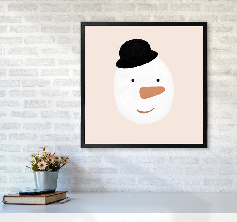 Snowman Christmas Art Print by Orara Studio6060 White Frame